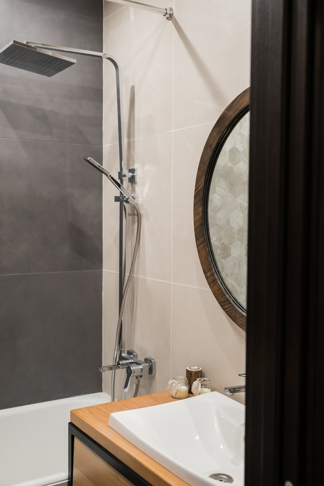 Фото реализованного проекта "Квартира для девушки в стиле лофт"