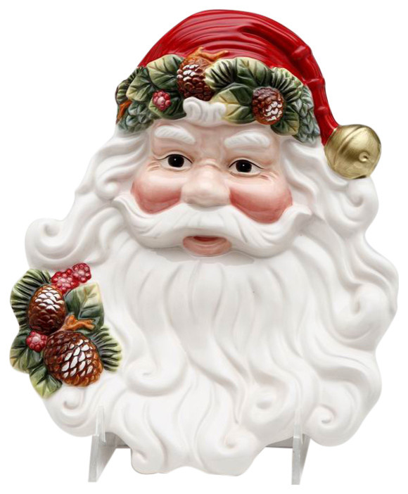 Christmas Tableware Ceramic Santa Plaid Festive Design Sugar Bowl /& Cream Jug