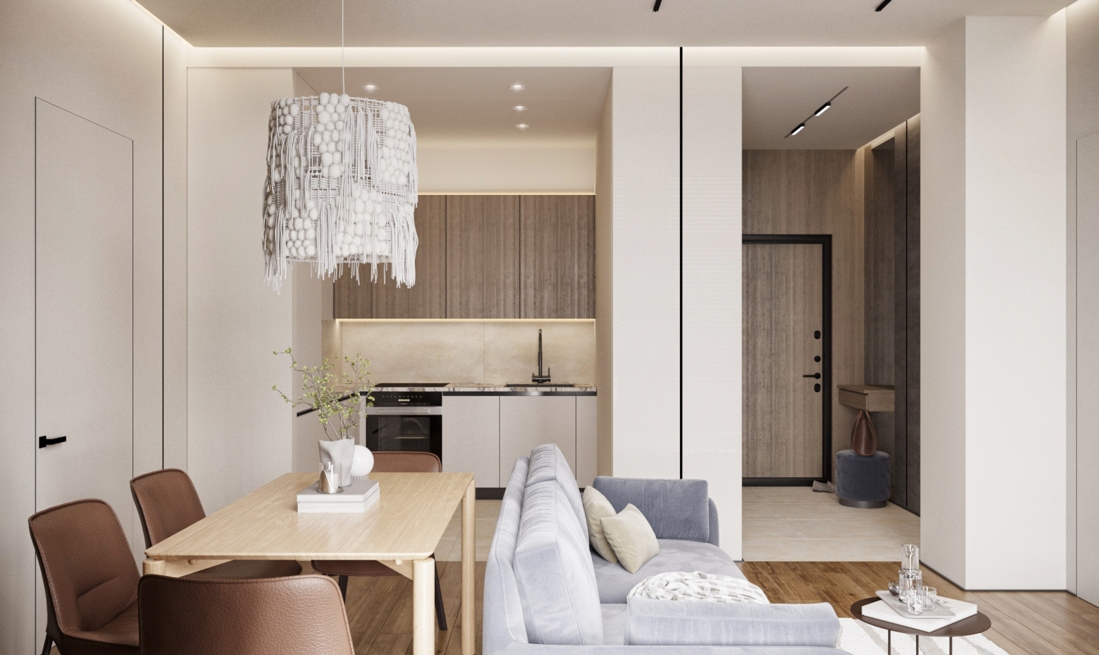 Проект двухкомнатной квартиры 72 м²