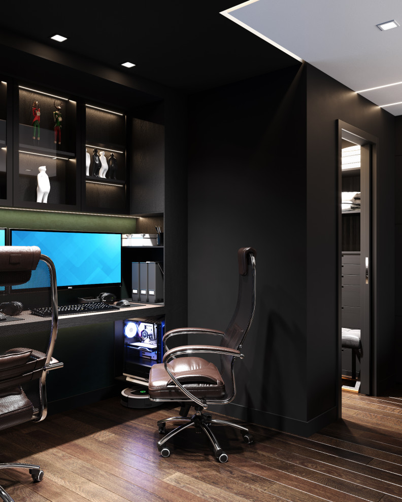 Квартира в черных тонах