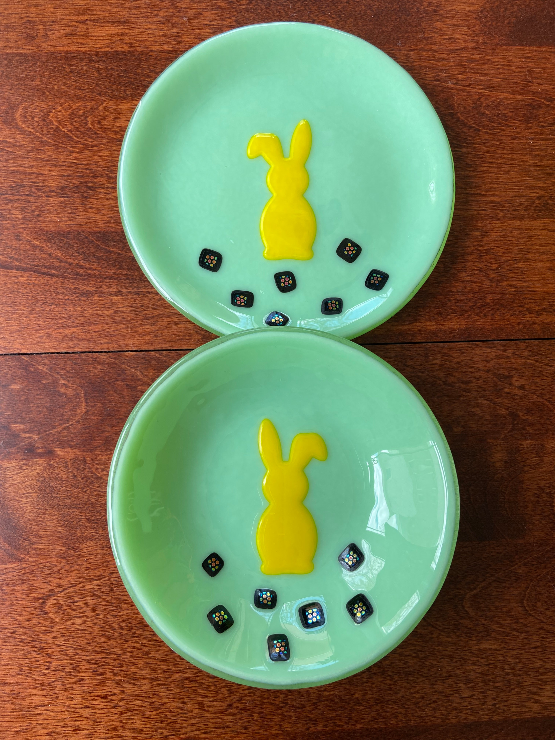 6.5" Bunny Plate and Bowl -Food Safe - set or separately