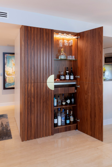 Key Biscane, FL contemporary-vardagsrum