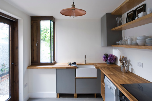Kitchen of the Week: An Unconventional Grey and Oak Redesign in Dublin ...