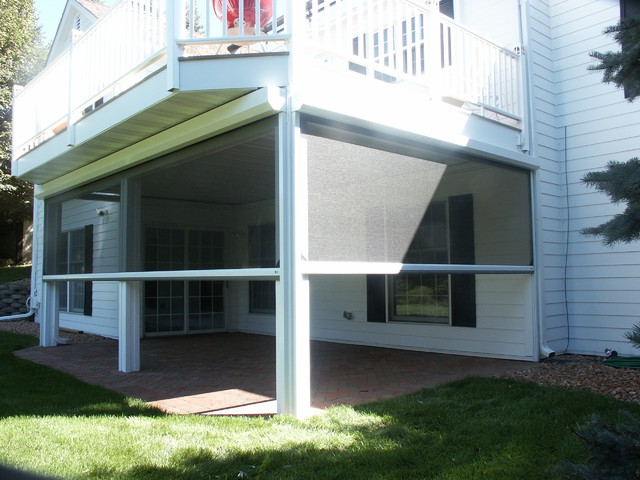 Phantom Retractable Screens Under Deck - Traditional - Patio 