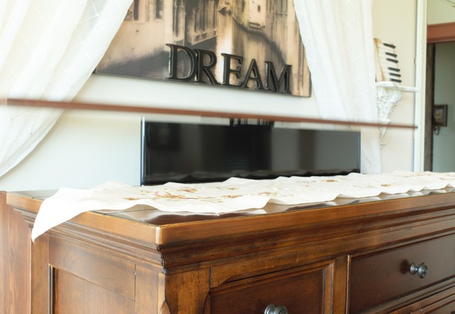 Turtle Mountain HIDDEN TV LIFT AD ON mediterranean-bedroom