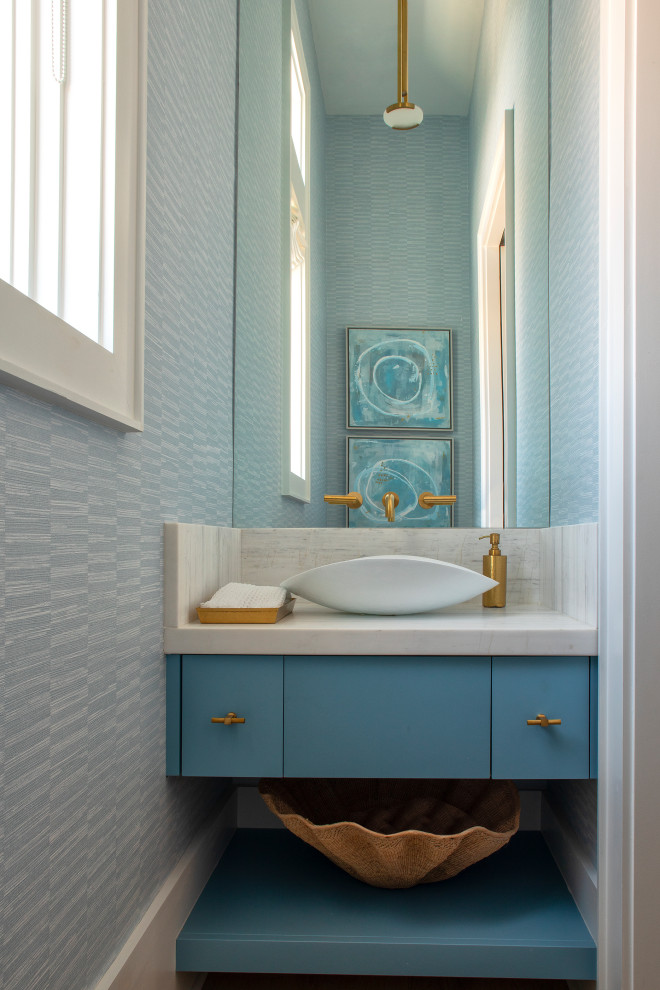 Cowan Residence - Beach Style - Powder Room - Miami - by Geoff Chick ...
