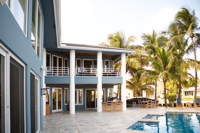 House at Boca Raton modern-fasad