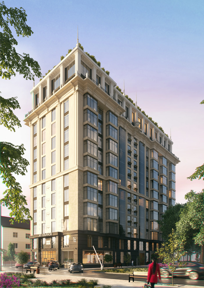 Визуализация клубного дома в "Сталинском стиле"