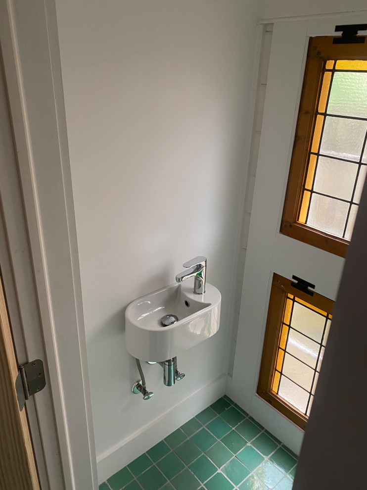 Custom Powder Room- Mud room conversion