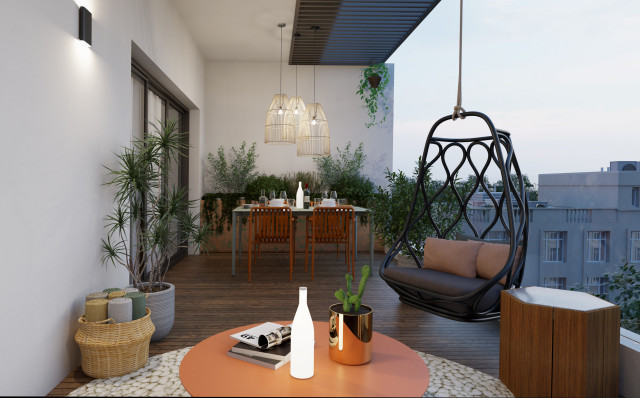 LOGGIA - BORDEAUX contemporary-deck