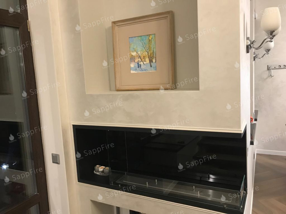 Мир уюта и комфорта с нашим выстроенным угловым биокамином