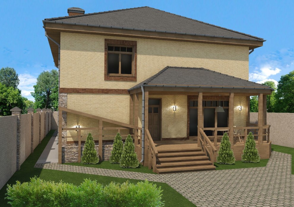 Дом 2 этажа в краснодаре