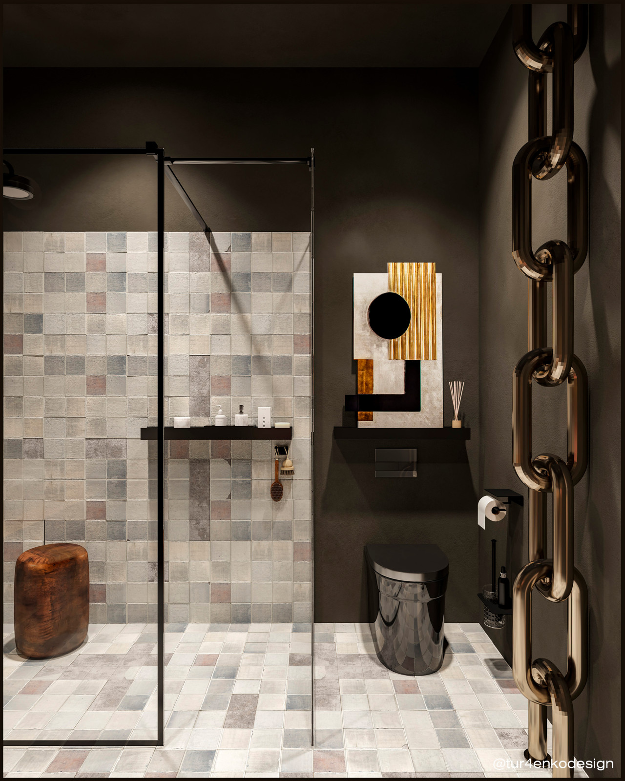 Эклектичный дизайн квартиры 100 м2 в ЖК "Павелецкая сити"