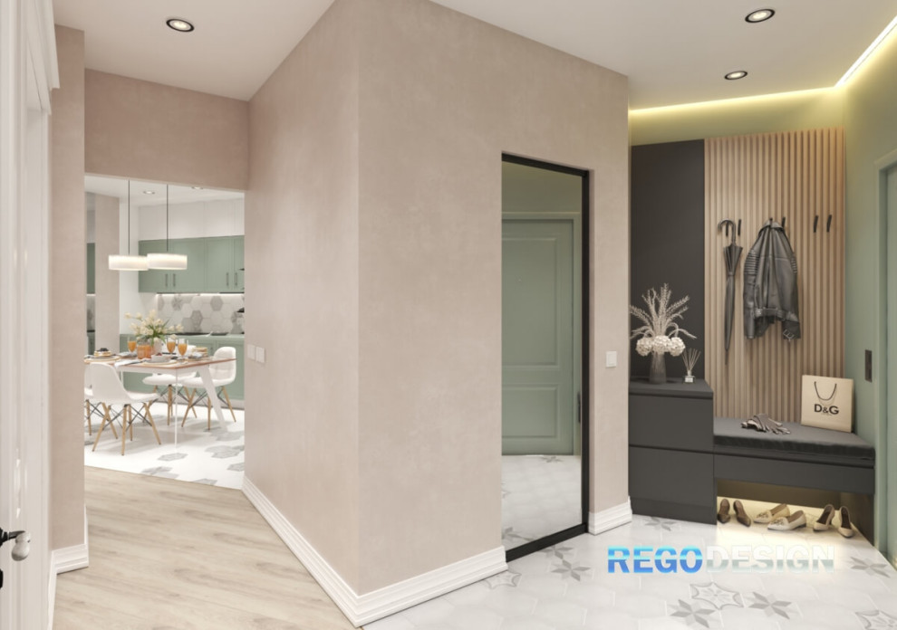 №45 ДИЗАЙН-ПРОЕКТ КВАРТИРЫ В ЖК ПУШКИНСКИЙ 50 КВ.М.