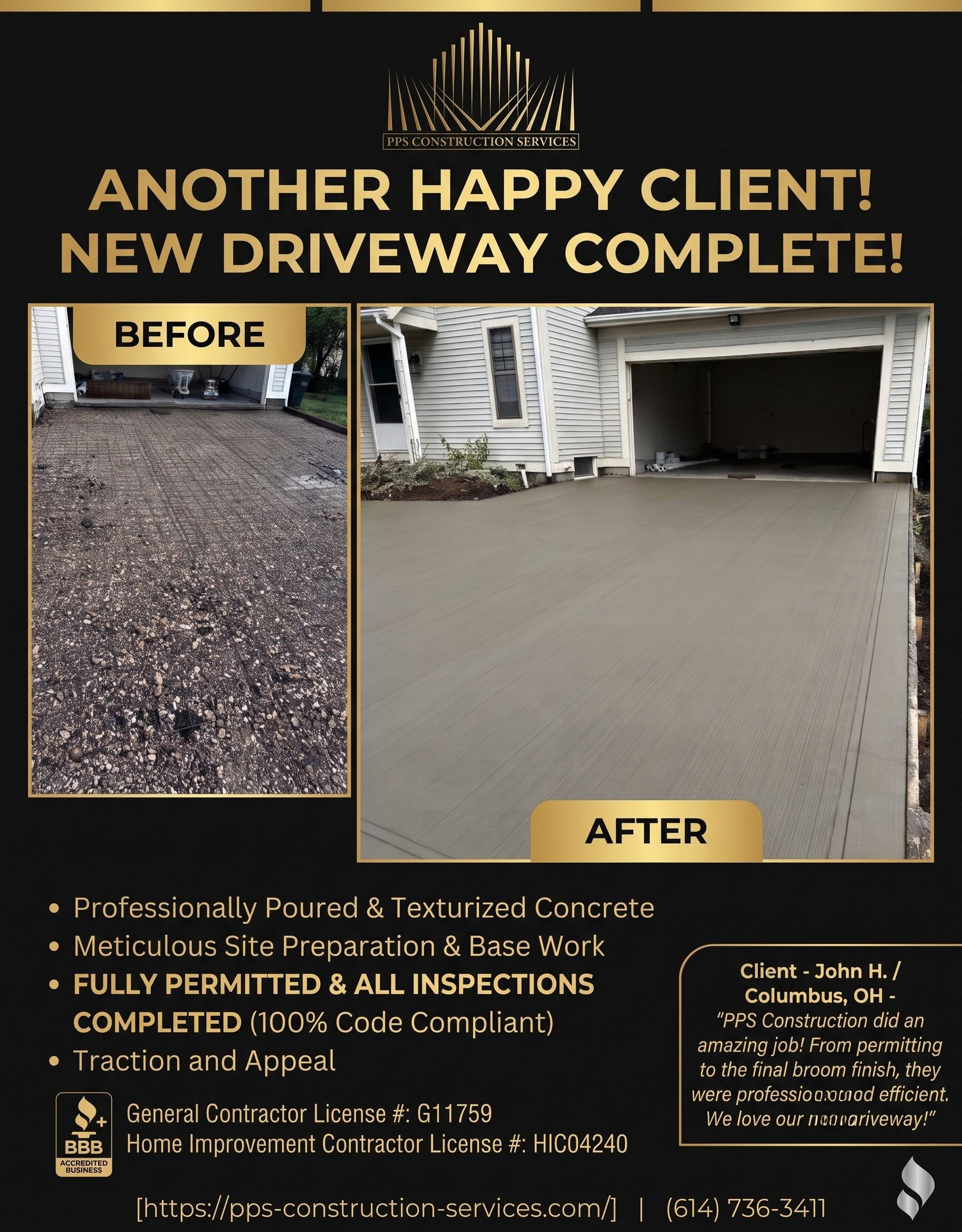 Another Happy Client! - Driveway Columbus Ohio