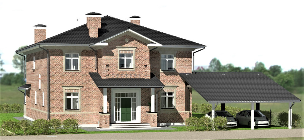 Кирпичный особняк