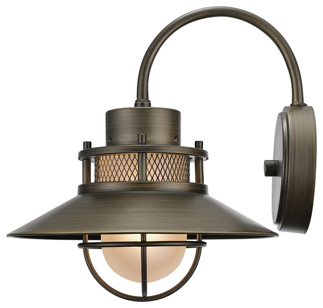 Liam 1 Light Bronze Outdoor Wall Mount Sconce With Frosted Glass Liam 1 Light Bronze Outdoor Wall Mount Sconce With Frosted Glass Shade