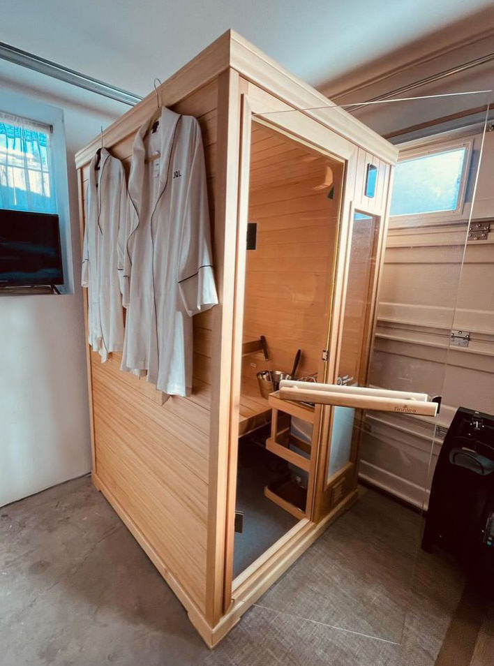 Sauna in Garage Gym is a Key Resource for Triathlete’s Training