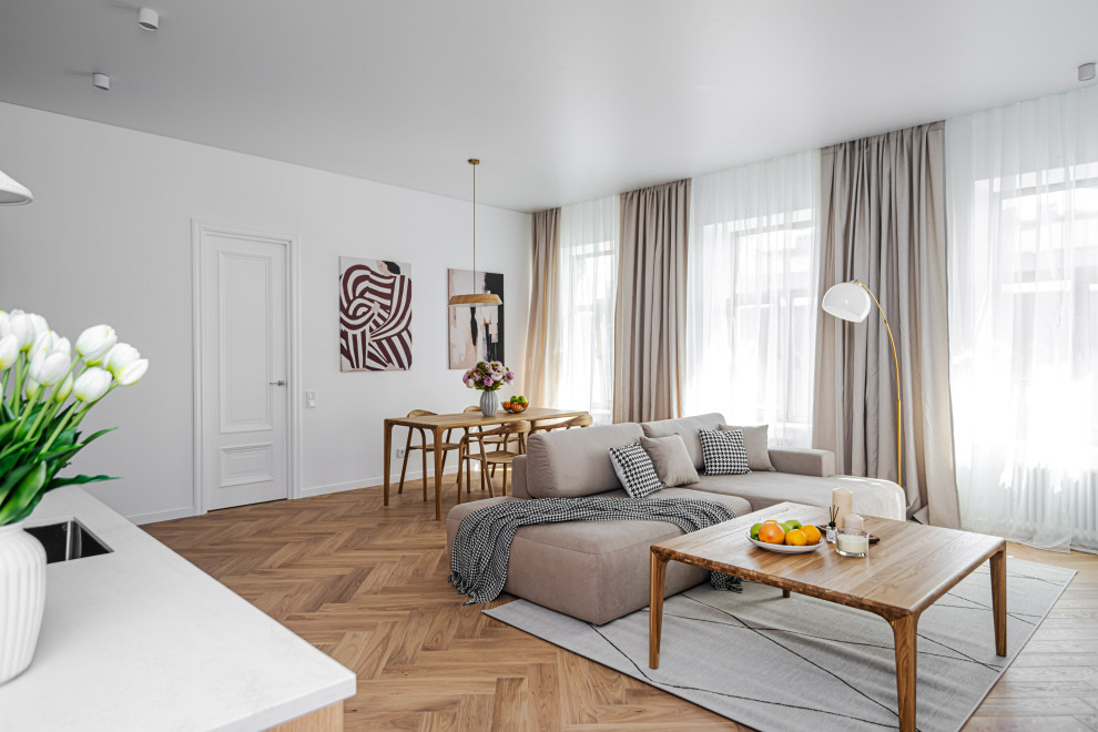 Светлая квартира в скандинавском стиле