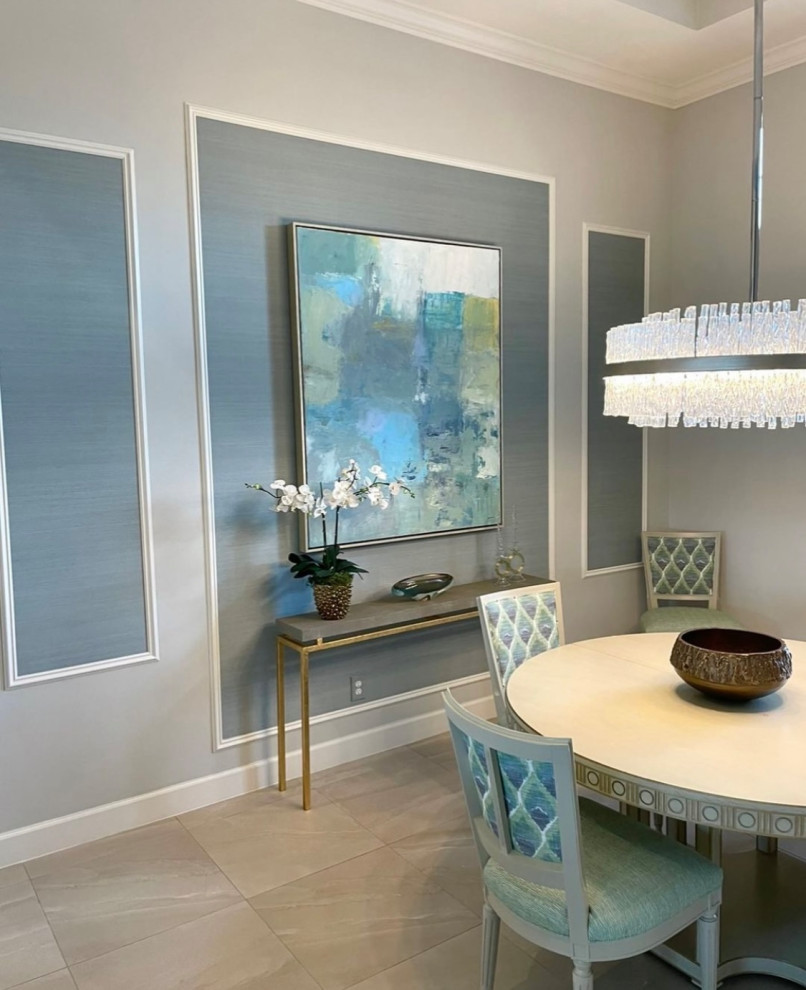 Dining room - transitional dining room idea