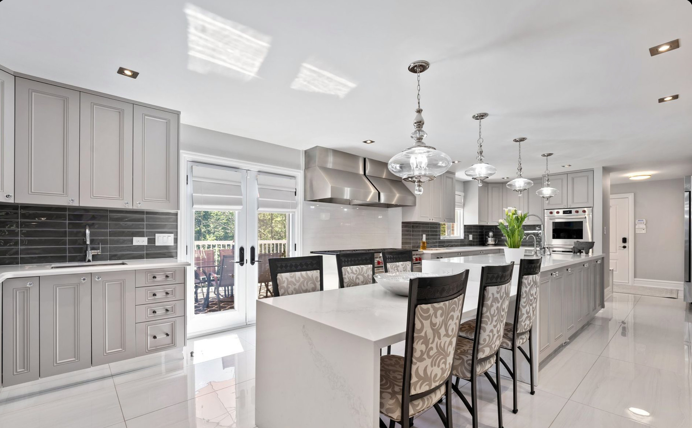 Walk through kitchen