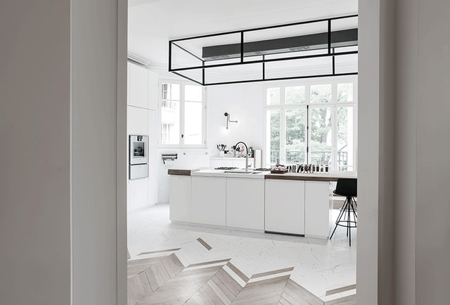 215m2 Ouest Parisien contemporary-kitchen