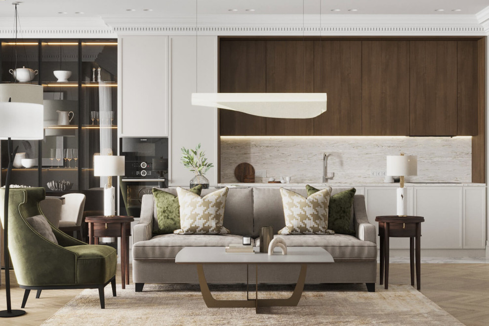 Клубный дом на Ярославской 74м2 (современная классика)