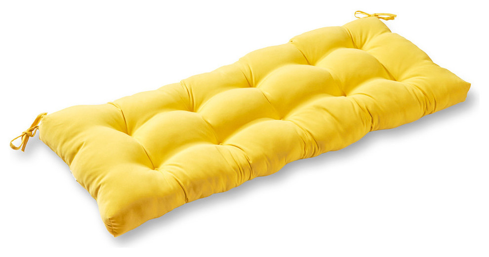 Outdoor 44" Swing and Bench Cushion, Sunbeam Yellow