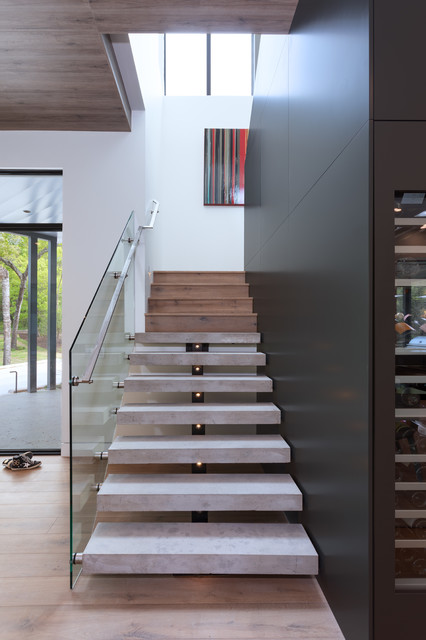 Madrones Residence Modern Staircase Austin By Cornerstone