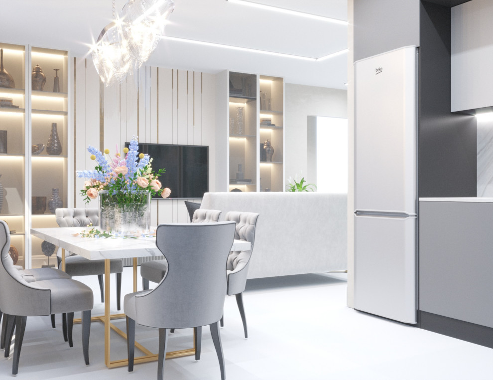 Трехкомнатная квартира 67 м.кв. современная классика