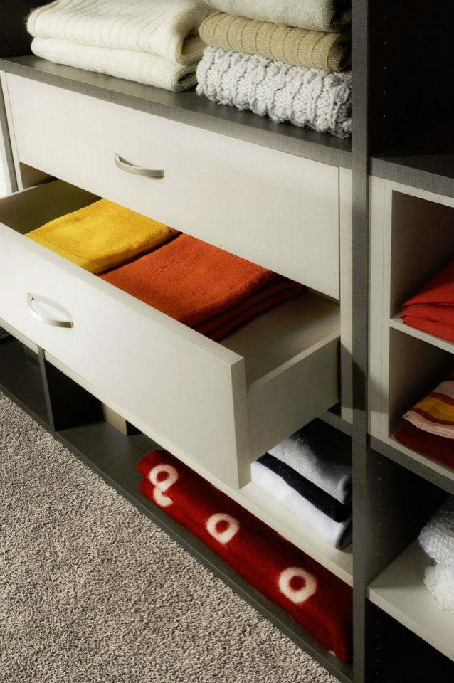 Г-образная гардеробная