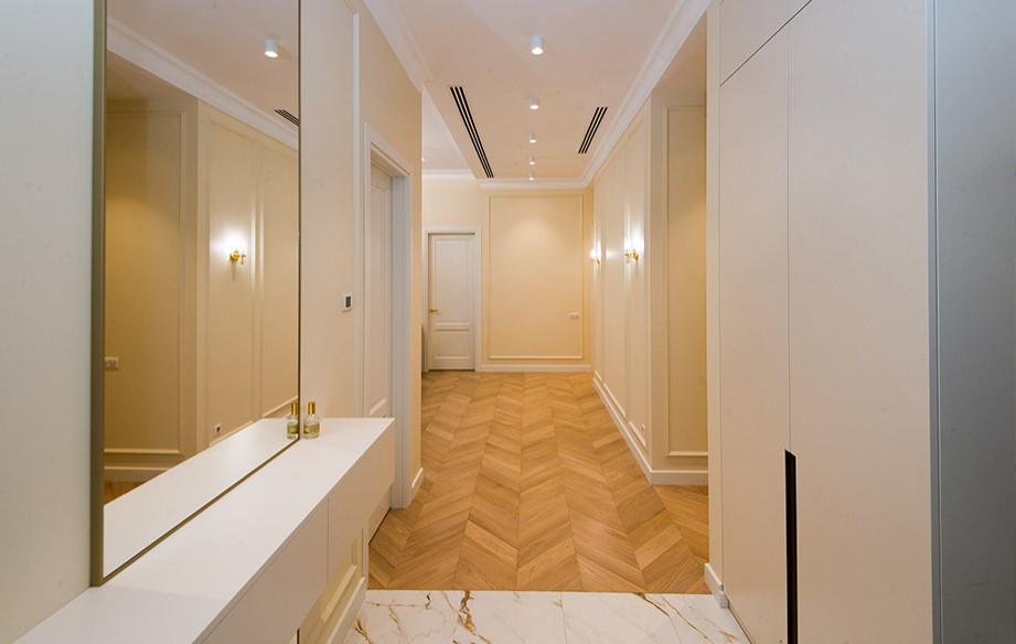 Капитальный ремонт квартиры 120 кв. м. в доме 1915 года.