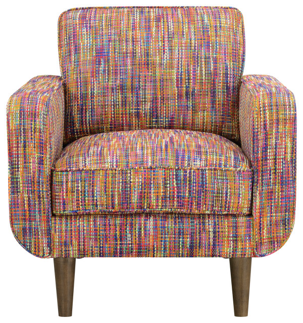 Edith Accent Chair Festive Multicolor, Multi Color Accent Chair With Arms