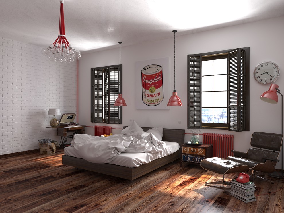 Спальня лофт