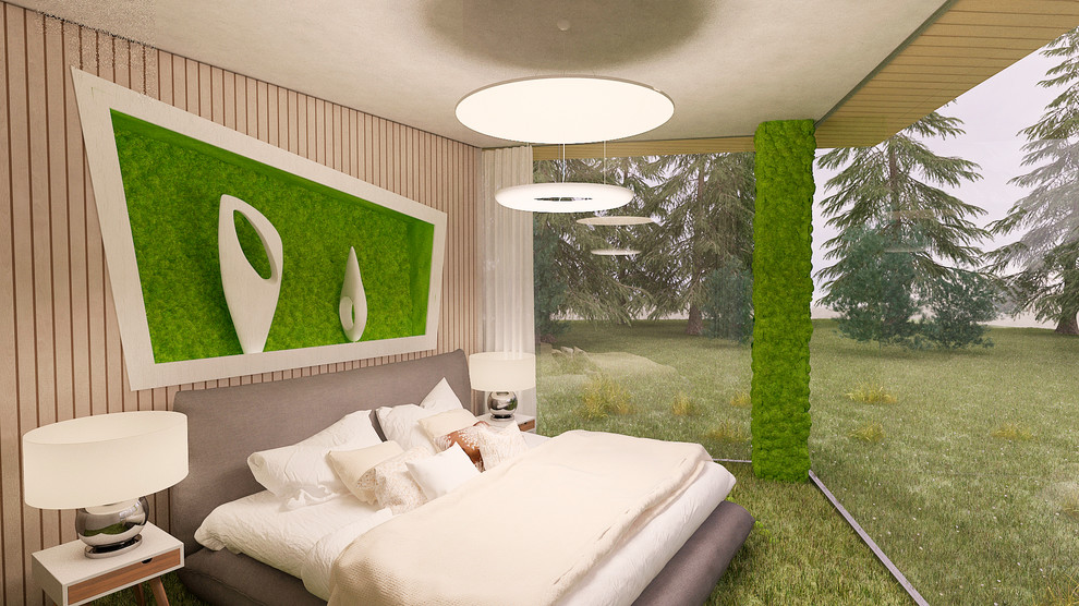 Дом на опушке естественного леса