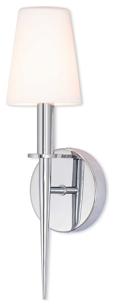 Livex Lighting Witten Light ADA Wall Sconce, Polished Chrome