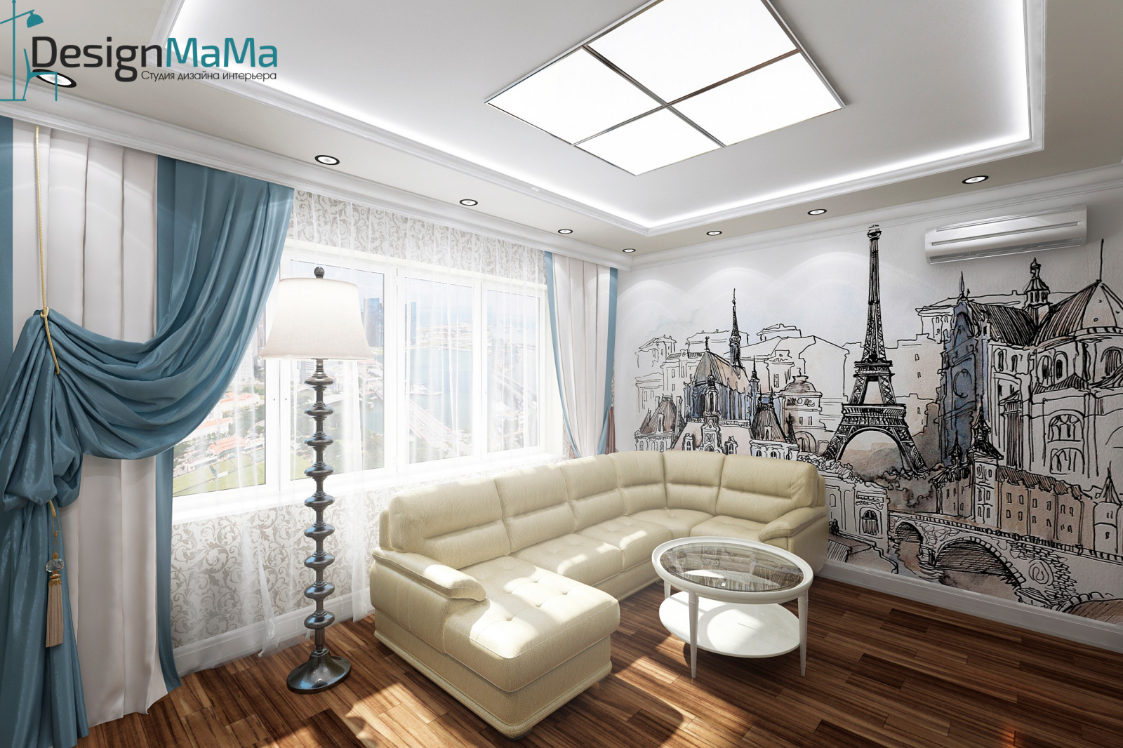 Дизайн гостиной в частном доме. г. Мосальск