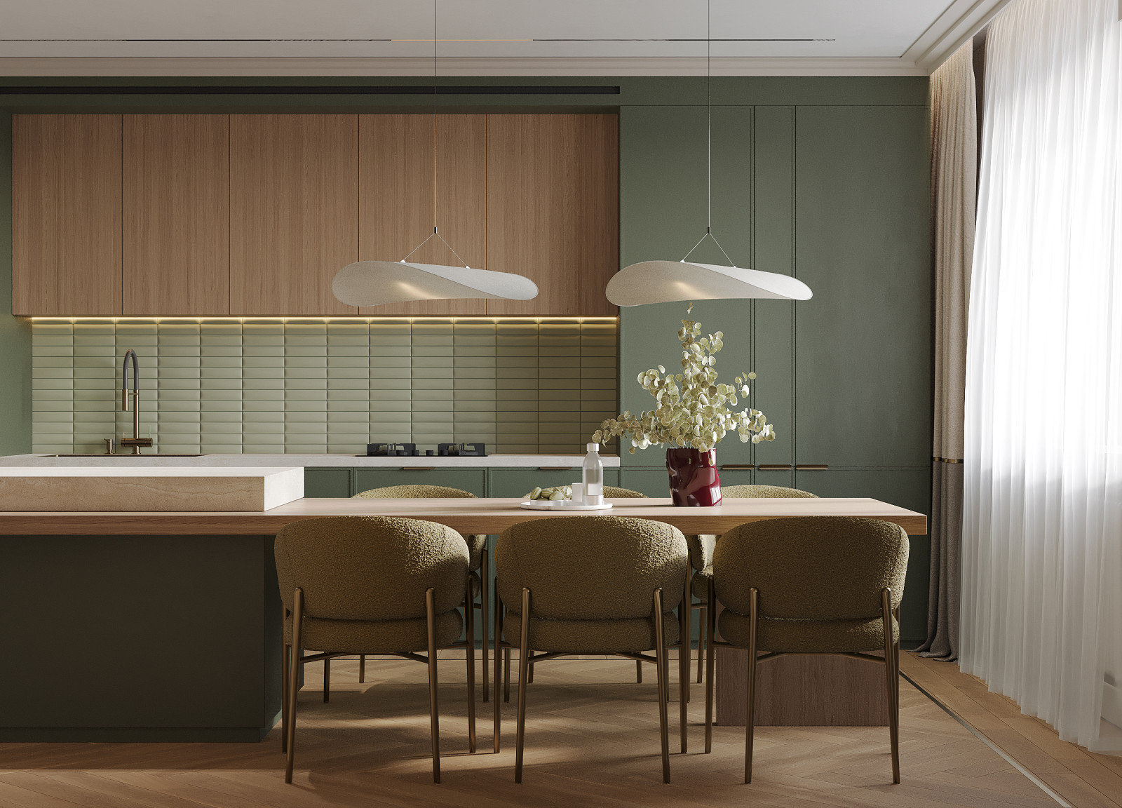 интерьер квартиры, Татарстан, Альметьевск, 150м2