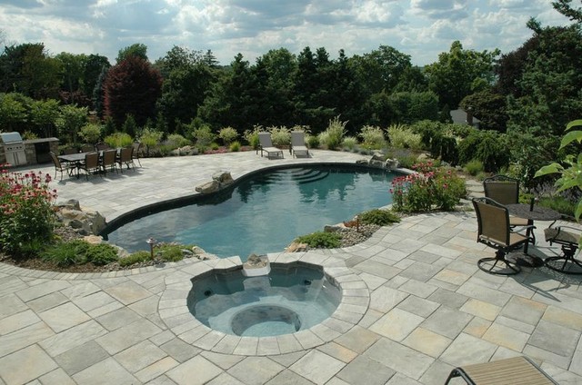 Stepping Stone Path contemporary-pool