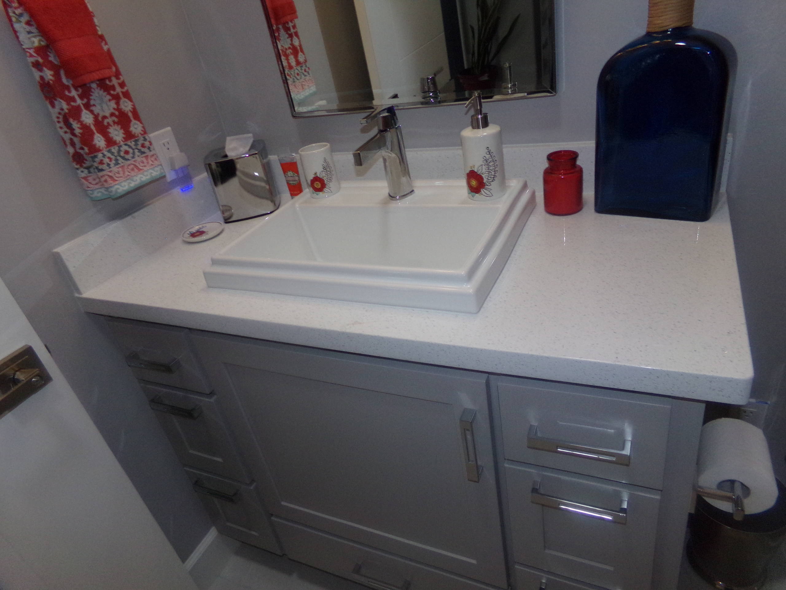 White Speckle Countertop Projects