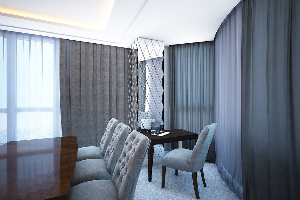 Рабочее место в гостинной