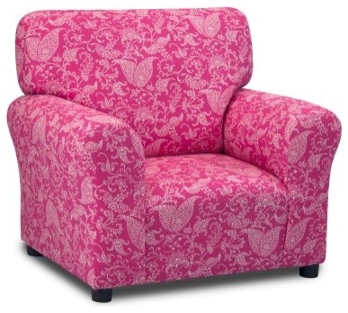 Kidz World Small Paisley Candy Pink Club Chair