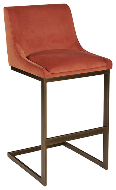 Emina Barstool - Abbington Burnt Orange set of 2 ...