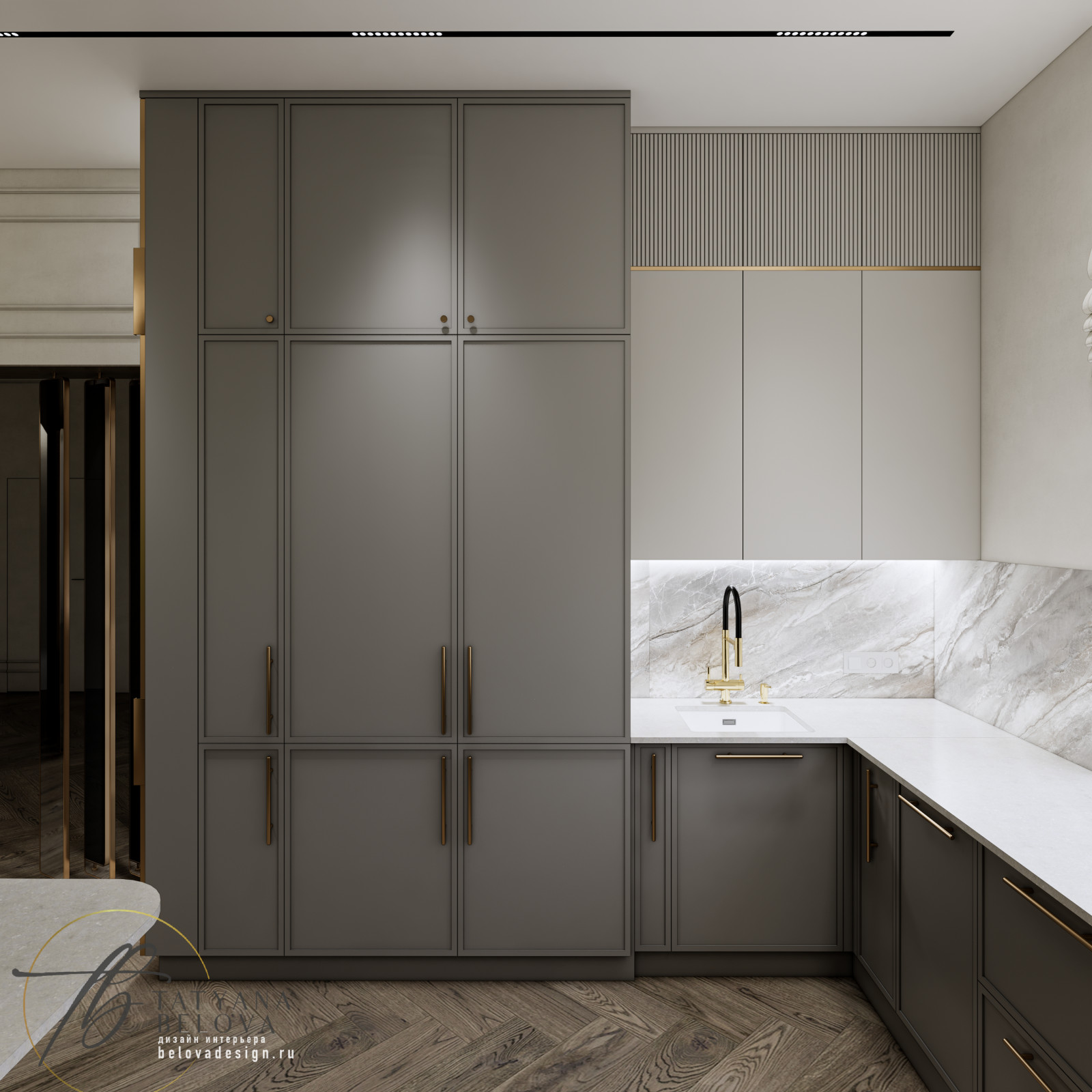 Современная классика в доме, 128 м2