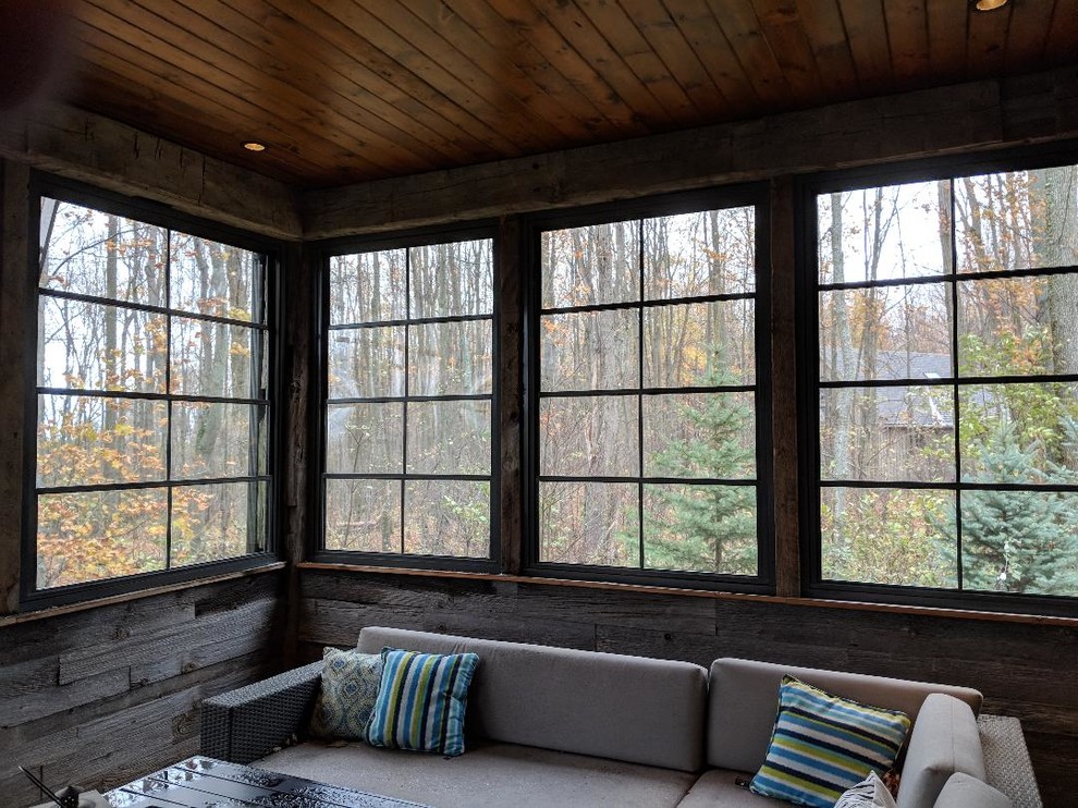 Inspiration for a country sunroom in Other with a standard ceiling.