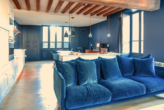 Maison en Bourgogne landhausstil-wohnbereich