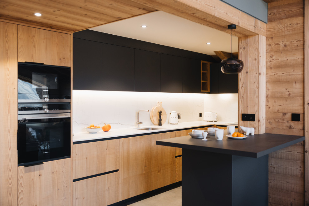 Réalisation d'une maison chalet.