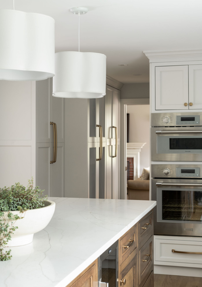 Transitional kitchen photo in Boston