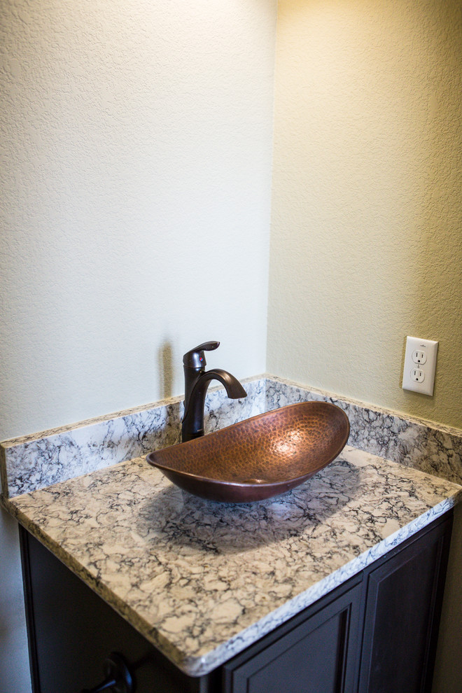 Example of a transitional bathroom design in Austin