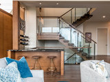 Midcentury Living Room by Living Stone Design + Build